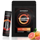 OxyEnergy lichid L-Carnitina Supliment 1000mg - Blând pentru utilizare zilnică, Zero Calorie, Sugar-Free, Stim-Free Fat Burning & Endurance Booster, 21 On-the-Go individual Sticks lichid