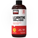 Force Factor L-Carnitine Liquid 3000mg, Suplimentul maxim de putere pentru a sprijini metabolismul gras, energie celulară și recuperarea musculară, absorbție ridicată, non-GMO, Orange Flavor, 16 oz Sticla
