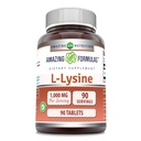 Amazing Formulas L-Lysine 1000 mg Aminoacid Tablets Supliment 