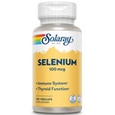 Solaray Seleniu 100 mcg, Sistem imunitar sănătos, Funcţie tiroidiană şi suport antioxidant, Vegan, Lab Verified, 60-Day Garantat, 100 Servings, 100 VegCaps