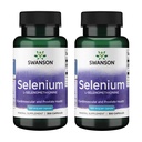 Swanson Seleniu (L-Selenometionină) - Supliment vegetal Promovarea Heart Health & Prostate Health - Poate sprijini sistemul imunitar și sănătatea tiroidiană - (300 capsule, 100mcg Fiecare) (2 ambalaj)