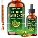 7in1 Seleniu picături lichide cu Seleniu, Vitamina C, Zinc, Iod, L-Tyrosine, Ashwagandha și Turmeric pentru Immune & Energy Support - 1 FL Oz - 60 zile de aprovizionare