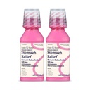 Foster & Thrive Stomac Relief lichid pentru greață, arsuri la stomac, indigestie, stomac supărat, diaree - ajutor rapid pentru 5 Simptome, Antidiareeal, Bismut Subsalicilat 525 mg, Original, 8 oz (Pachet de 2)