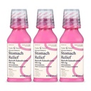 Foster & Thrive Stomac Relief lichid pentru greaţă, arsuri la stomac, indigestie, stomac supărat, diaree - ajutor rapid pentru 5 Simptome, Antidiareeală, Bismut Subsalicilat 525 mg, Original, 8 oz (Pachet de 3)