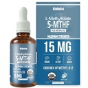 L-metilfolat organic 15 mg + metil B12 1000mcg picături lichide-60 Servings
