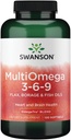 Swanson Multiomega 3-6-9 (Flax Borage Fish) 2400 Milligrame 120 Sgels