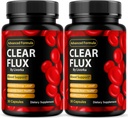 (2 ambalaj) Flux clar - supliment de flux clar, Flux Clear, Pastile de flux clare, Supliment Flux Clear, Capsule de flux clar, Pastile de suport Flux Clear, supliment avansat Flux Clear, 60 capsule timp de 2 luni