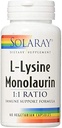 Solaray L-Lysine Monolaurin 1:1 Raport, 60 capsule (2 ambalaje)