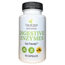 Casa de Sante FODMAP Enzime digestive, Nu Inulina mare, Keto Carnivore Intolerance Support, 18 Multi Enzime Amylase Bromelain Lipase Lactase Protează Papain Alfa galactozidaza, More - Nu OMG