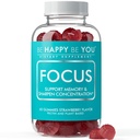 Focus Gummies – NAD+ Brain Supplement with Phosphatidylserine, Alpha GPC Choline & Green Tea Extract – Memory & Focus Support – Strawberry – 60 Count – Made in USA