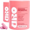 O Probiotice positiv URO Vaginale pentru femei pH Balanta cu prebiotice si Lactobacillus Probiotic Blend - Vaginal Health Supplement - Promovarea sanatos Vaginal Odor & Vaginal Flora, 60 Conte (Pachet de 2)