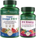 Produse de puritate Bundle - Vegan Omega 3-6-9 + B-12 Energy Melt Omega 3-6-9 (