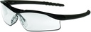 MCR Safety DL110AF Dallas Ochelari de siguranță cu cadru negru polonez și Lens clar anti-Fog