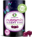 Nutramin timp somnoros Gummy: Vegan, zahăr-gratuit, natural Melatonina 5mg pentru somn mai adânc mai lung - Nu Grogginess următoarea zi, non-Habit formarea delicioase și de droguri fără alergii-Safe plante somn gummie