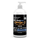 Ulei de pește Omegease pentru câini și pisici - Cel mai fin pentru animale de companie Omega 3 pentru pisici și câini - Supliment pentru piele și blană, mâncărime, vărsare, articulații și sănătate imună - 100% ulei de pește pur Omega cu EPA & DHA (8 oz)