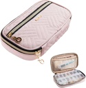 BAGSFY Pill Organizator Caz 2 ori pe zi- Medicina Weekly Organizator Travel Pilula Box cu Removabil 7 zile Medicina container pentru ulei de pește, vitamina, supliment