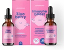 JoySpring Zinc cu vitamina C supliment lichid Suport imun pentru copii, 1 fl oz