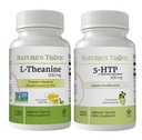 Trove L-Theanine 200mg 120 Capsule vegetariene & 5-HTP 100mg 120 Capsule vegetariene - Stack calm și sănătos