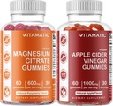 Vitamatic Magneziu & Apple Cidru Oţet Gumries - 60 Vegan Conte Fiecare