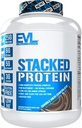 Evlution Nutrition Stucked Proteine Powder -Suports Muşchi de creştere, Putere & recuperare - 25g Proteine, 6g BCAAs, 5 grame Glutamina + 3 grame Leucine Per Serving -gluten Free -5lb -Double Rich Chocolate