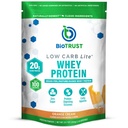 BioTrust Low Carb Lite, 20 Grams of Grass-Fed Proteine Whey Izolat, 100 Calories, ProHydrolase Enzime digestive, Non-GMO, Free from Soy and Gluten, rBGH-Free (14 Servings) (Orange Cream)