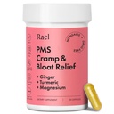 Rael PMS Supliment, Hormon Echilibrul pentru Femei, Ajutor de Crampe Menstruale, Perioada Blooting, Mood Swings Tratamentul cu Turmeric, Ghimbir, Magneziu, Fără AINS, Vegan (28 capsule)