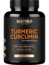 Curcumina turmerica cu piper negru BioPerine si 95% Curcuminoide - Suplimente Turmerice de mare absorbtie 1300mg pentru sanatate de vatra - non-GMO, Gluten gratuit - 120 capsule
