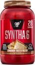 BSN SYNTHA-6 Pulbere de proteine Premium cu 6g de Fibră, Proteină Whey, Micellar Casein, Proteină Lapte Izolat Blend, 5g Fat, Scorțișoară Toaster Paste, 28 Serviri (Packing May Vary)