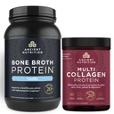 Nutritie antica Praf de proteine de Broth osoase, Vanilie, 40 Serviri + Multi Colagen Pulbere de proteine, Nearomat, 45 Serviri