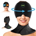 Migrene Relief Cap & Neck Ice Pack Wrap Set - Soothing Headdure Relief Cap și Shoulder Cold Pack - Produse pentru Comprese calde și reci pentru cap și cervical - Stress, Hangover & Puffy Eyes