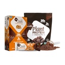NuGo Slim Ciocolata Intunecata Unt de arahide, 17g Proteina Vegana, 3g Zahăr, 12 Conte si NuGo Plant Proteina pulbere, 20g Proteina, 3g Zahăr, 25 Serviri