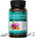 Milk Thistle Supliment - Detoxifiere Ficat Formula Herbal Liver Support with Milk Thistle, Dandelion Root, Anghinare, Turmeric, Astragalus pentru sanatatea ficatului, 90 Capsule