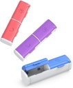 Organizator de pastile de 2 ori pe zi, (3 Pack) cutie de pastile mici, Am Pm Daily Pill Organizator, Dovada de umiditate Caz de călătorie Pilula de buzunar, cutie de medicamente portabile pentru a ține vitamina, ulei de pește, supliment