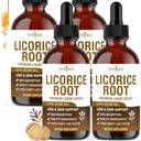 NEW AGE Licorice Root Tincture - Digestive, Lung & Skin Support - Licorice Root Extract Liquid Drops - Vegan, Sugar & Alcohol-Free Supplement - 8 fl oz