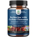 Balant Berberine Plus 1200 mg Per Complex de servire - Antioxidant Berberina cu capsule de scorțișoară Ceylon Plus Silymarin Milk Thistle Extract - PK activ pentru Heart Health and Sugar Support 60 capsule