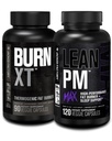 Fabrica Jacked Burn XT Fat Burner termogenic - Appetit Suppressant & Nootropic Energy Booster (90 capsule) și Lean PM Max pierdere în greutate de înaltă performanță, Sleep Support 