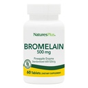 Naturas Plus Bromelain - 500 mg - Supliment natural  Proteolitic - 60 comprimate vegetariene (60 Servings)