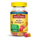 Natura făcut Multivitamine + Omega-3, Gume multivitamine pentru femei și bărbați, Daily Nutritional Support, 80 Adulți Gummy Vitamine & Minerale, 40 zile de aprovizionare