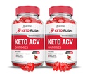 Laboratoare justificate (2 ambalaj Keto Rush Keto ACV Gummies Advanced Formula 1000MG pulbere B12 Vegan Non OMG 120 Gummys