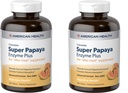 American Health Enzimes Chewable Super Papaya Enzim Plus 360 comprimate (Pachet de 2)