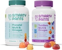 SmartyPants Prenatal and Toddler Multivitamine Gummies Bundle: Omega 3 Fish Oil (EPA/DHA), Biotin, Methylfolat, Vitamina D3, C, Vitamina B12, B6, A, K & Zinc pentru Immune Support (30 Day Support)