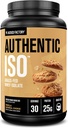 Fabrica Jacked Autentification ISO Grass Fed Whey Proteine Izolate Pulbere - Carb scăzut, Proteină non-GMO de construcție musculare w/No Fillers, Post Workout Recovery, Vanilla Oatmeal Cookie