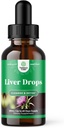Suport hepatic Milk Thistle Tincture - Milk Thistle Liquid Herbal Supplement with Astragalus Root for Liver Detox Cleanse and Reparation - Liver Cleanse Detoxifiere picături cu Shiitake Maitake şi Cordyceps