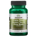 Swanson Seed Green Tea & Pine Bark Complex Sănătate Suport antioxidant Polifenoli OPCS Suplimentul Herbal 60 Capsule (Caps)