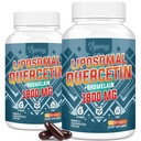 Querbetin lipozomal Fitozom, Querbetin cu Bromelain, Zinc & Vitamina C, Bioactive Physome Complex, 20X Absorbție superioară - 120 Softgels