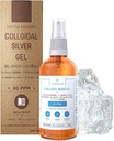 Gel pur de argint coloidal 40 PPM • 100% Ingrediente naturale și numai 3 • Textură optimă și absorbție (mai bine decât creme) • Sticlă de chihlimbar și pompă ultra-practică • Ebook incluse • Institut Katharos