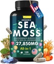 Sea Moss Capsule Complex cu Sea Moss, Black Seed Oil, Ashwagandha, Ginger & Vitamine C, D3-120 Capsule,Superfood Supplements - Advanced Seamoss Pastile, Wild Sea Moss Pills, Made in USA