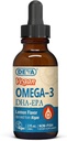DEVA Vegan Omega-3 lichid DHA - EPA, Non Fish din Algae, Lemon Flavor, 2 Ounce