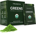 Greens Powder Travel Packs - 14 Serviri pentru memorie, Digestion I Cel mai bun gust Super Greens Pulbere cu Spirulina organică, Goji, Beetroot, rodie I Vegan, Non-GMO