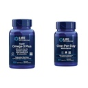 Extensie de viață Super Omega-3 Plus EPA / DHA ulei de pește, Sesame Lignans, extract de măsline & One-Per-Day Multivita 
